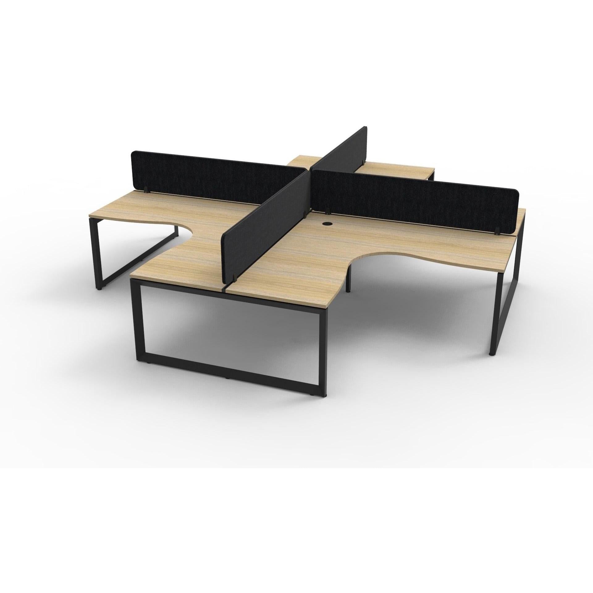 Infinity Profile Leg Corner Workstation - 4 Persons