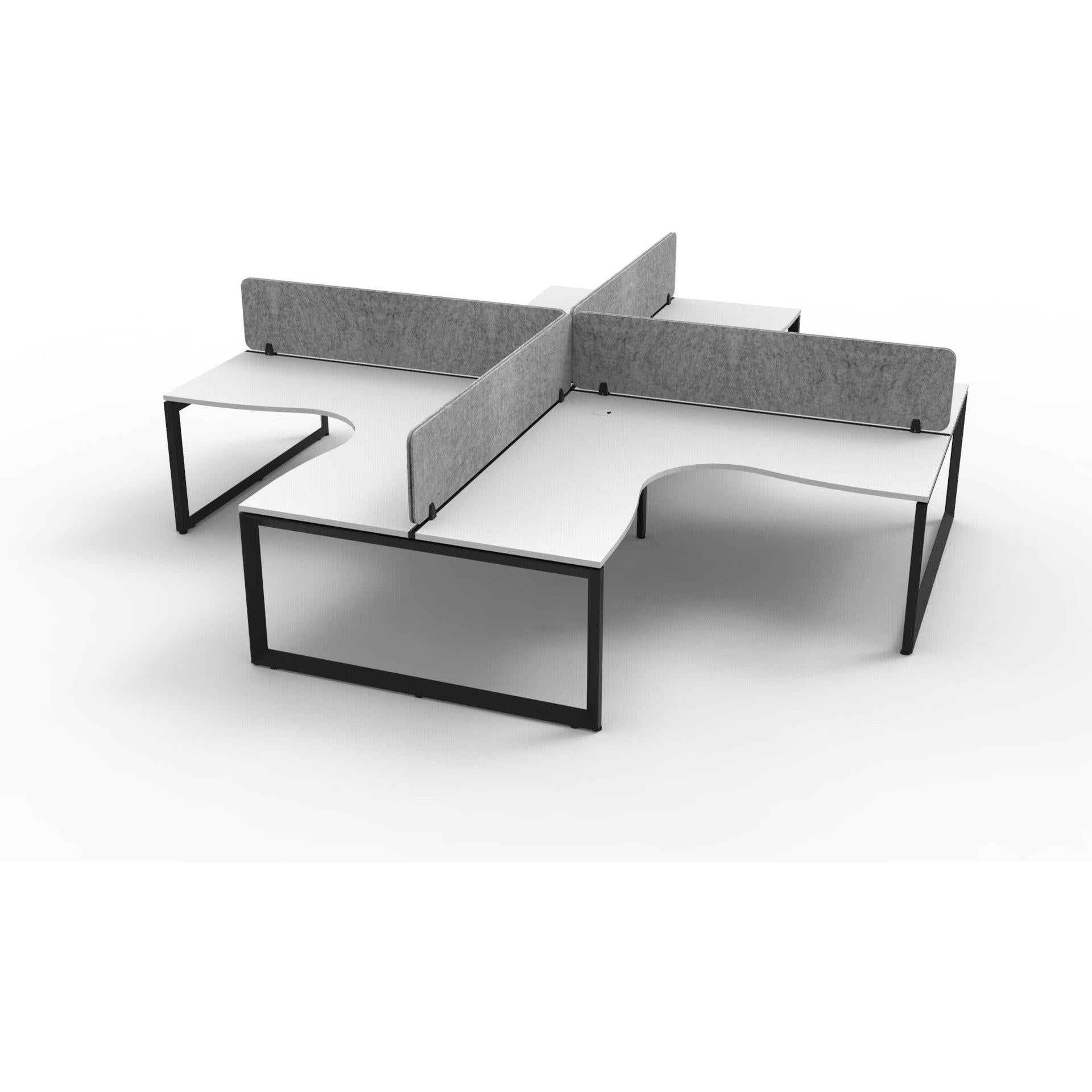 Infinity Profile Leg Corner Workstation - 4 Persons