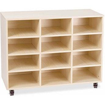 Oak Mobile Storage Trolley