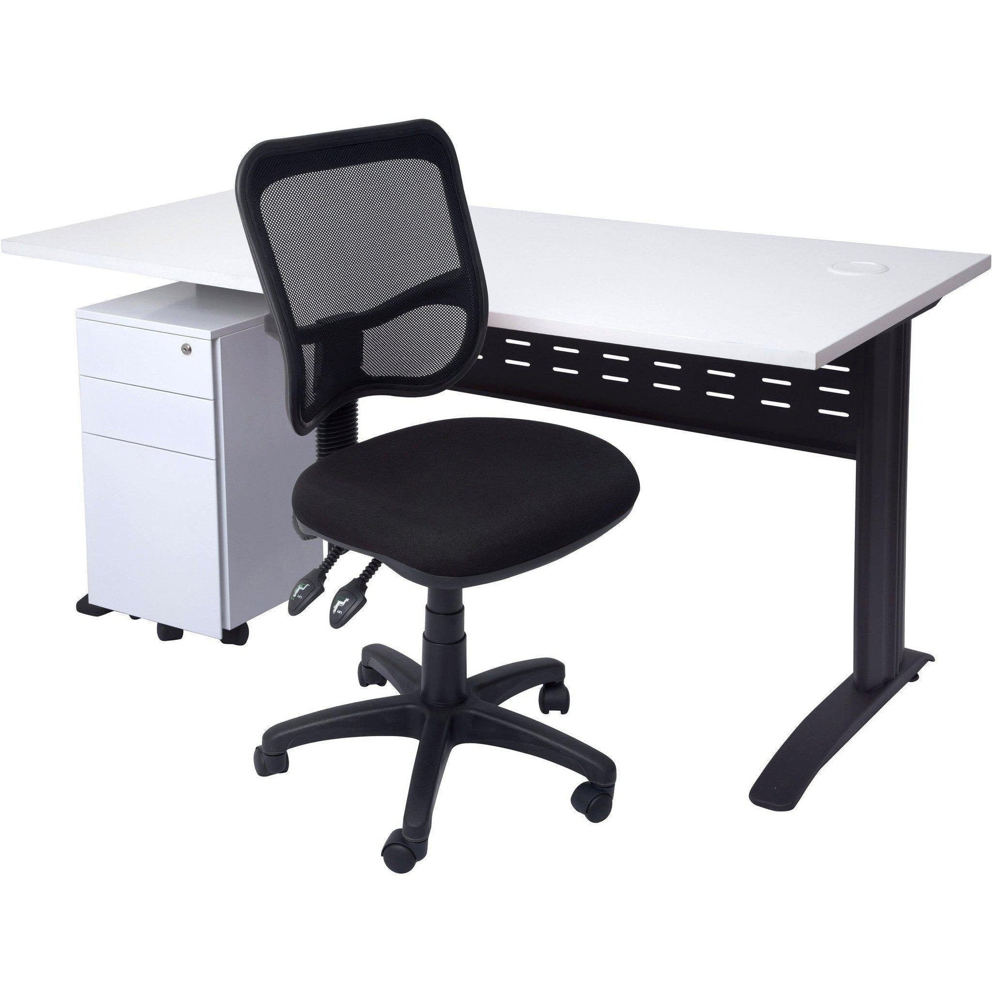 Set of 10 GO Steel Slimline Mobile Pedestals