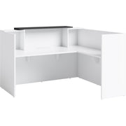 White L-Shaped Sorrento Reception Counter