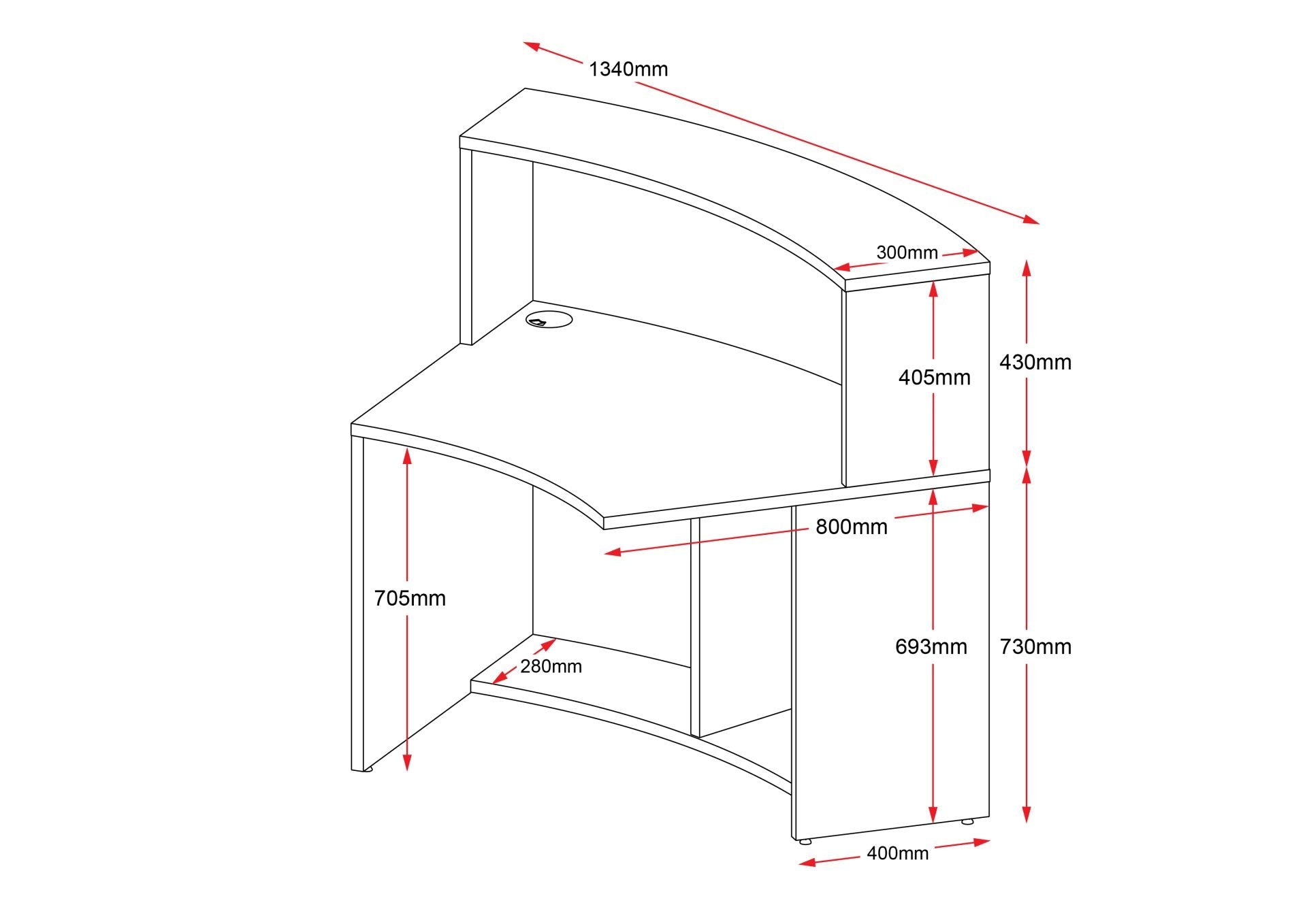 Modular Reception Counter