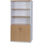 Logan Stationary Cupboard - Oak/White