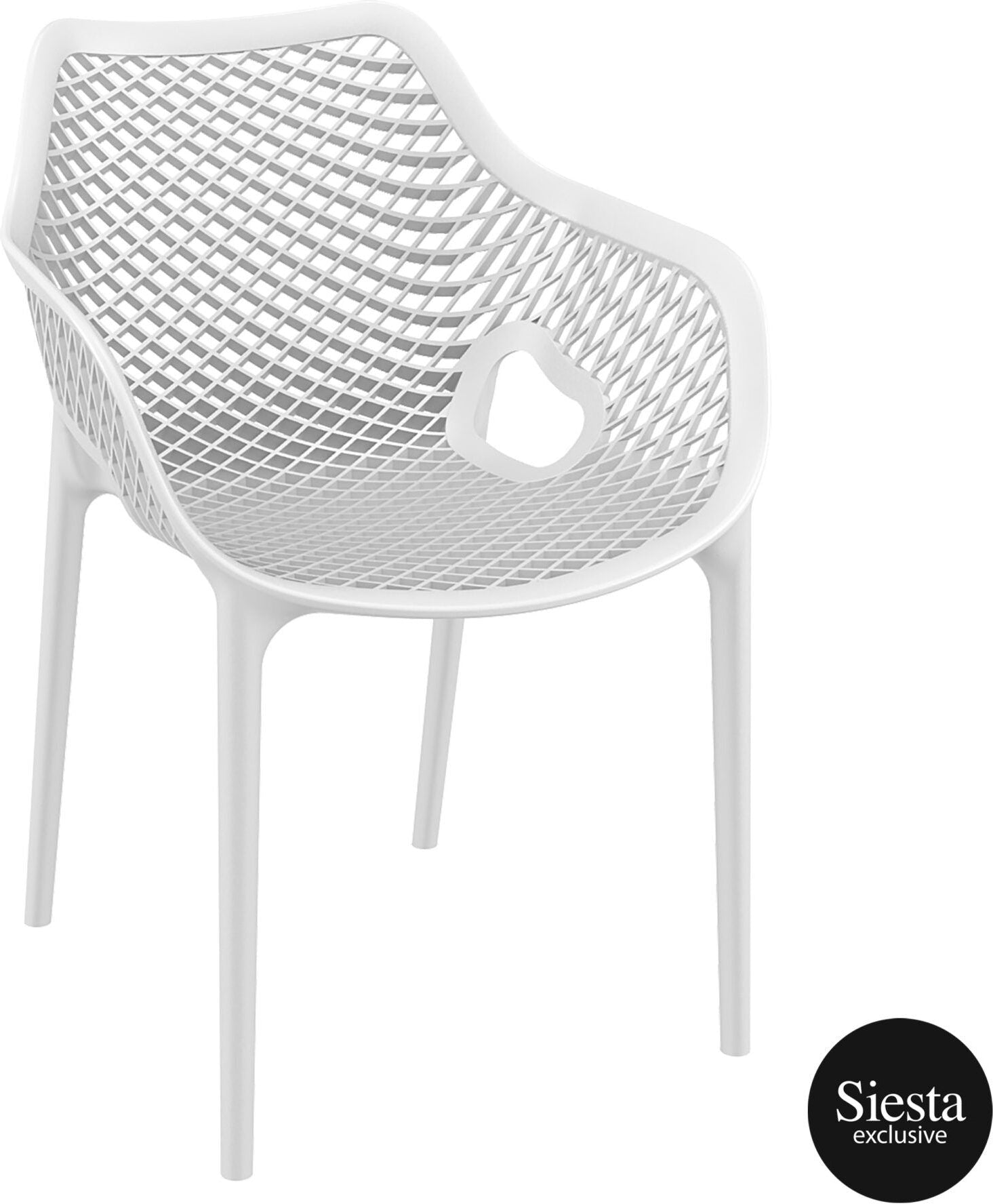 Vegas Table 4 Seater Outdoor Dining Setting with Air XL Armchair