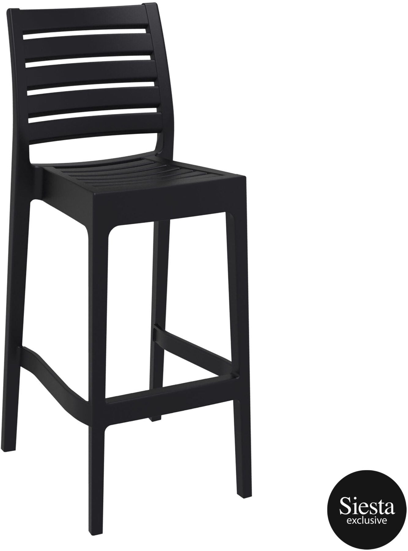 5 Piece Outdoor Bar Table Setting with Ares Barstools