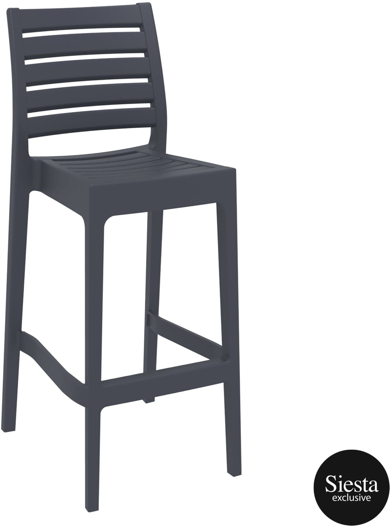 5 Piece Outdoor Bar Table Setting with Ares Barstools