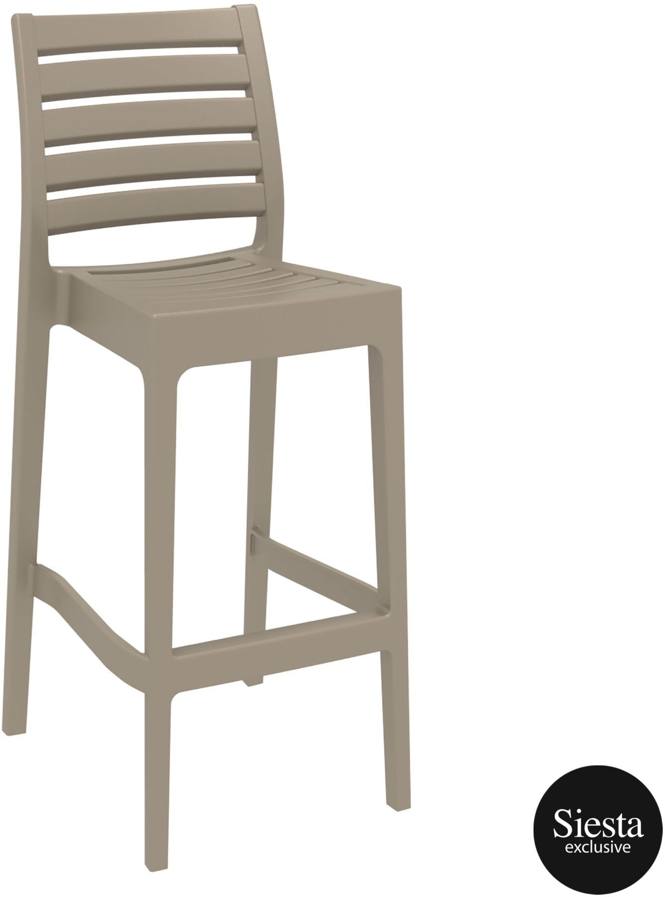 5 Piece Outdoor Bar Table Setting with Ares Barstools