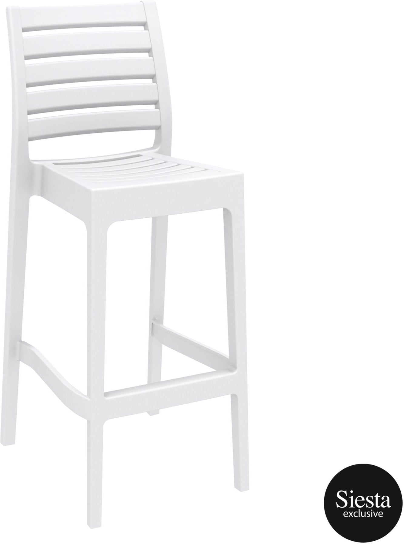 5 Piece Outdoor Bar Table Setting with Ares Barstools