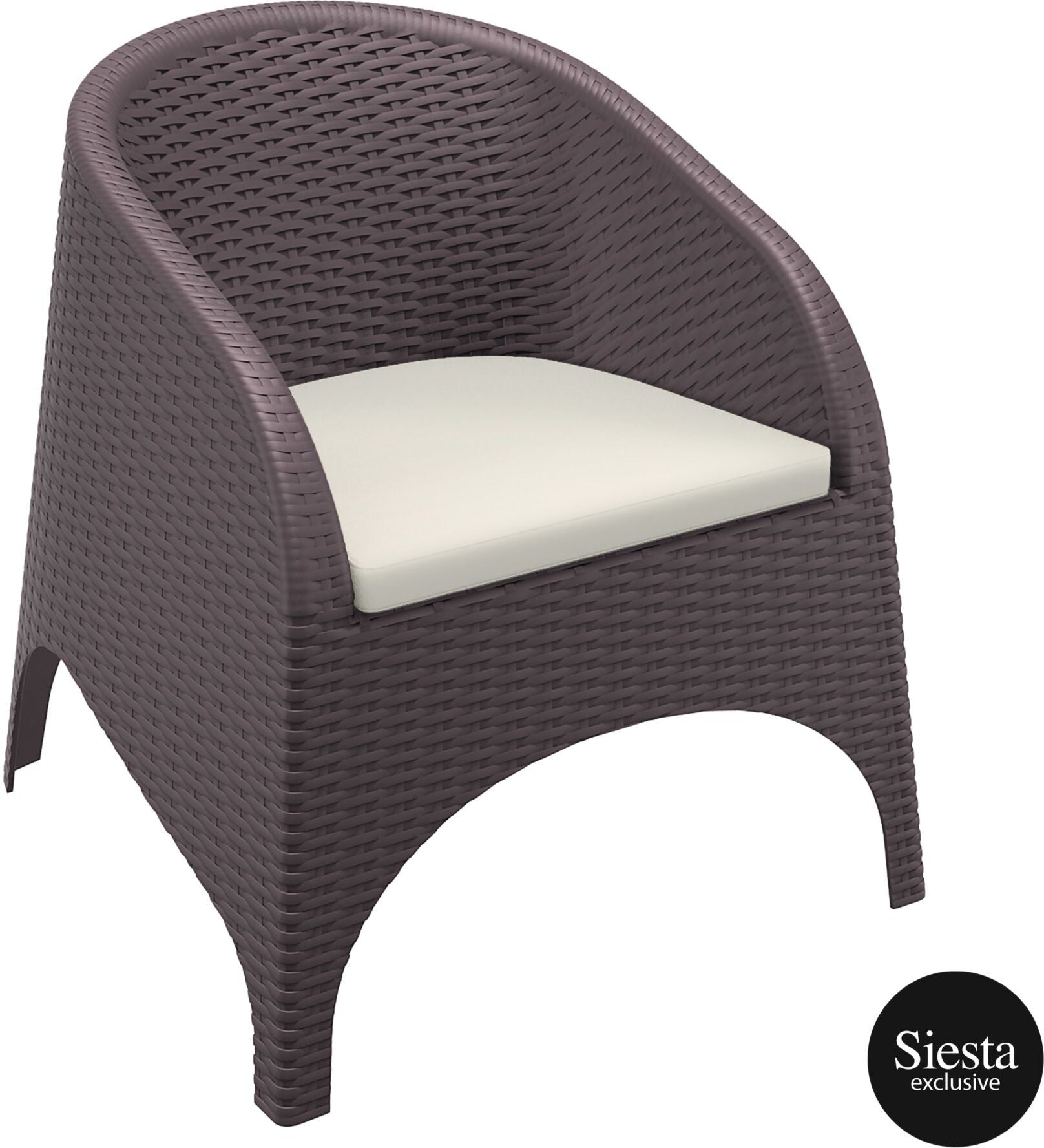 5 Piece Outdoor Tub Chair Setting Aruba Armchair