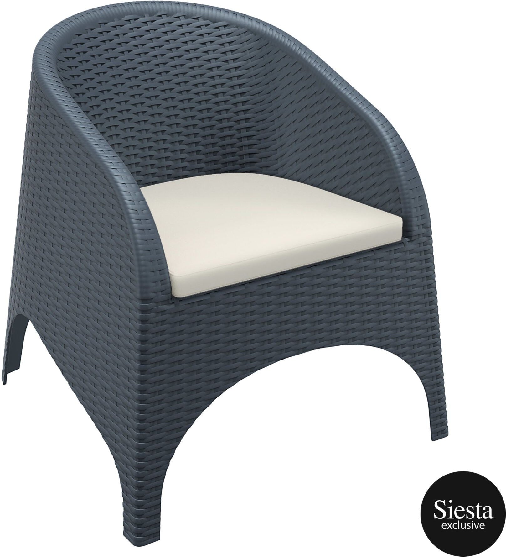 5 Piece Outdoor Tub Chair Setting Aruba Armchair