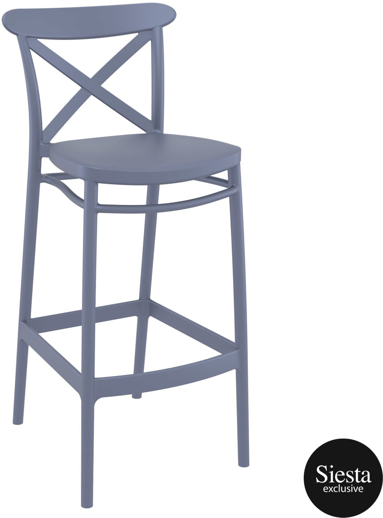 Sky Bar Table 3 Piece Set with Cross 75 Barstools