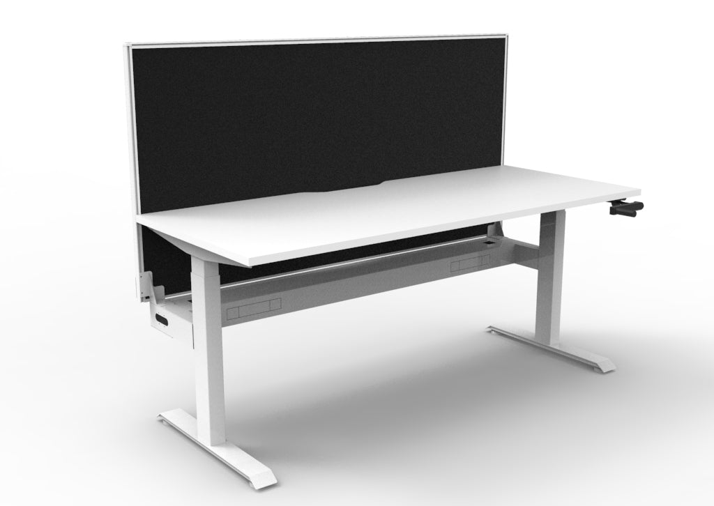 Boost Crank Single Sided Workstation - With SHUSH30 Aluminium Framed Screen