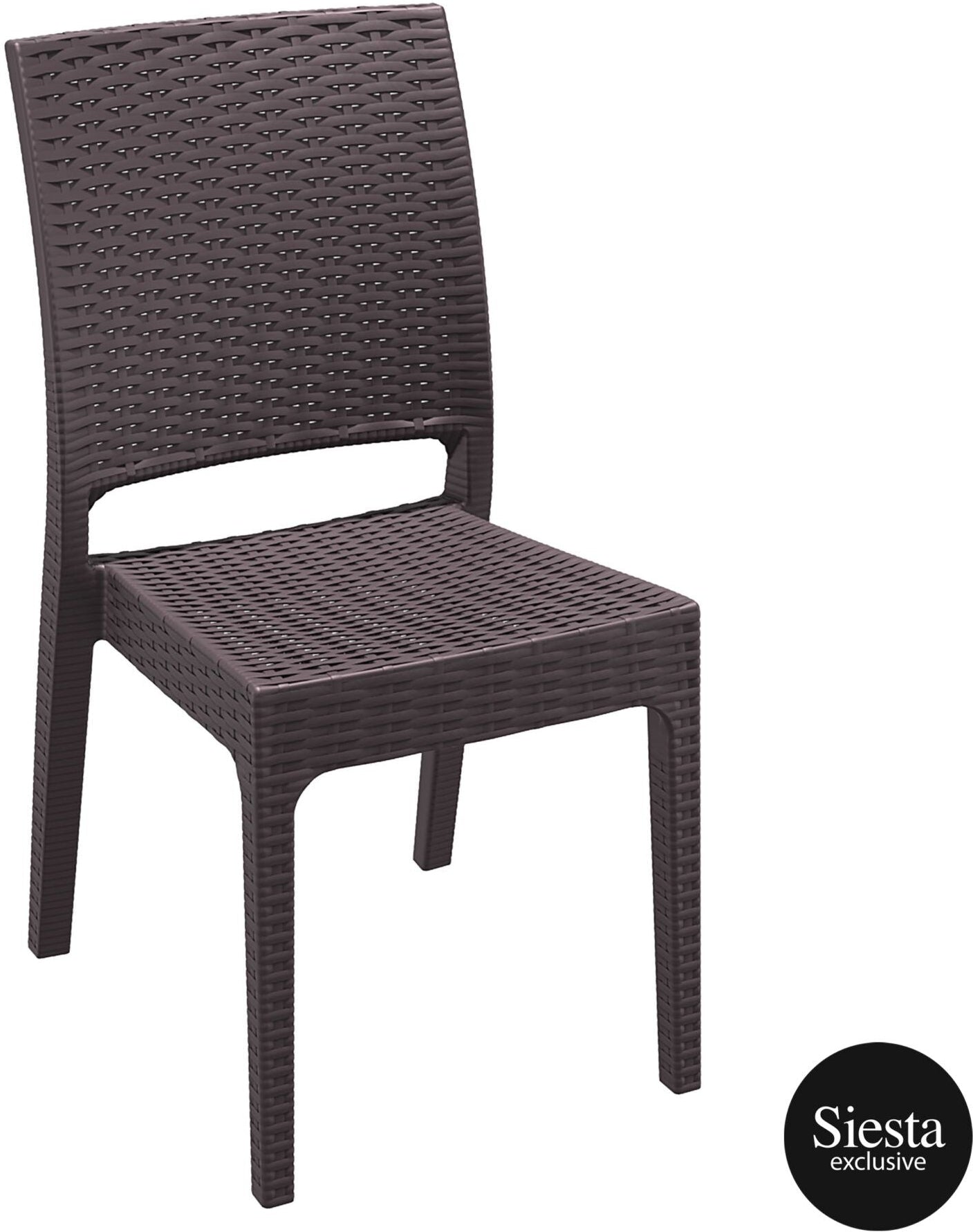 5 Piece Resin Rattan Dining Setting with Florida Chair