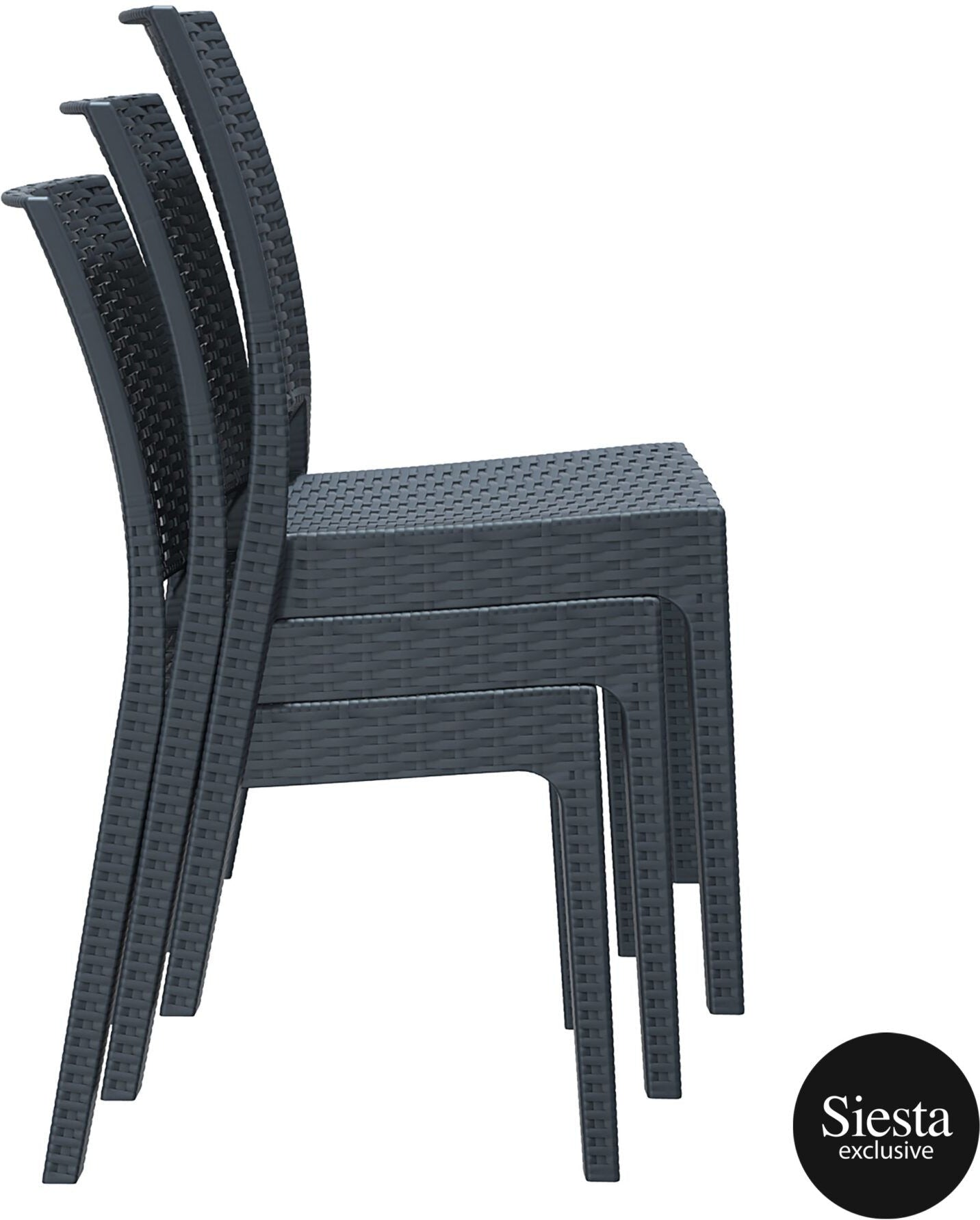 Tahiti 6 Seater Resin Rattan Dining Setting with Florida Chair