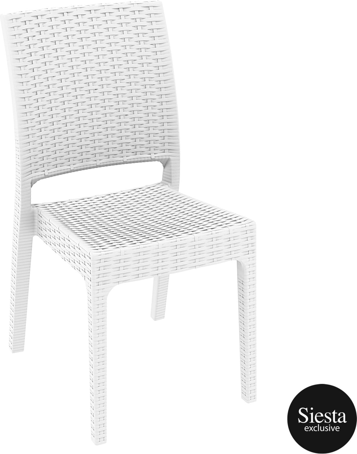 Tahiti 6 Seater Resin Rattan Dining Setting with Florida Chair