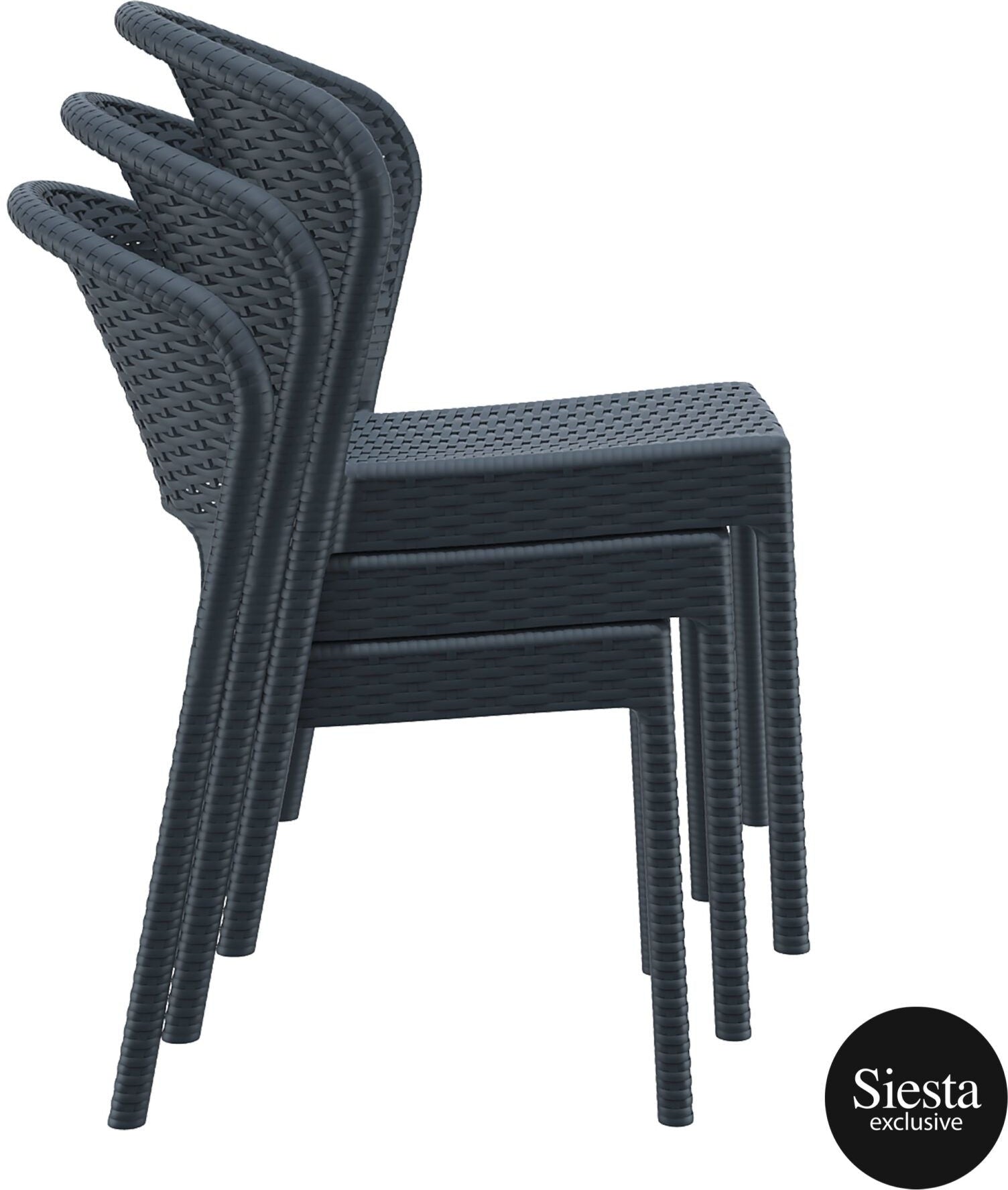 Tahiti 6 Seater Resin Rattan Dining Setting with Daytona Chair