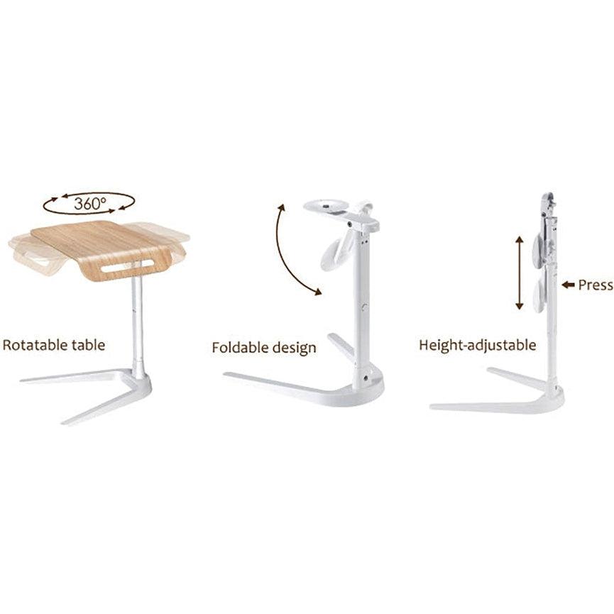 Reykjavik Compact Height Adjustable Folding Side Table