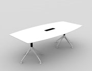 White Potenza Boardroom Table (2400mm x 1200mm)