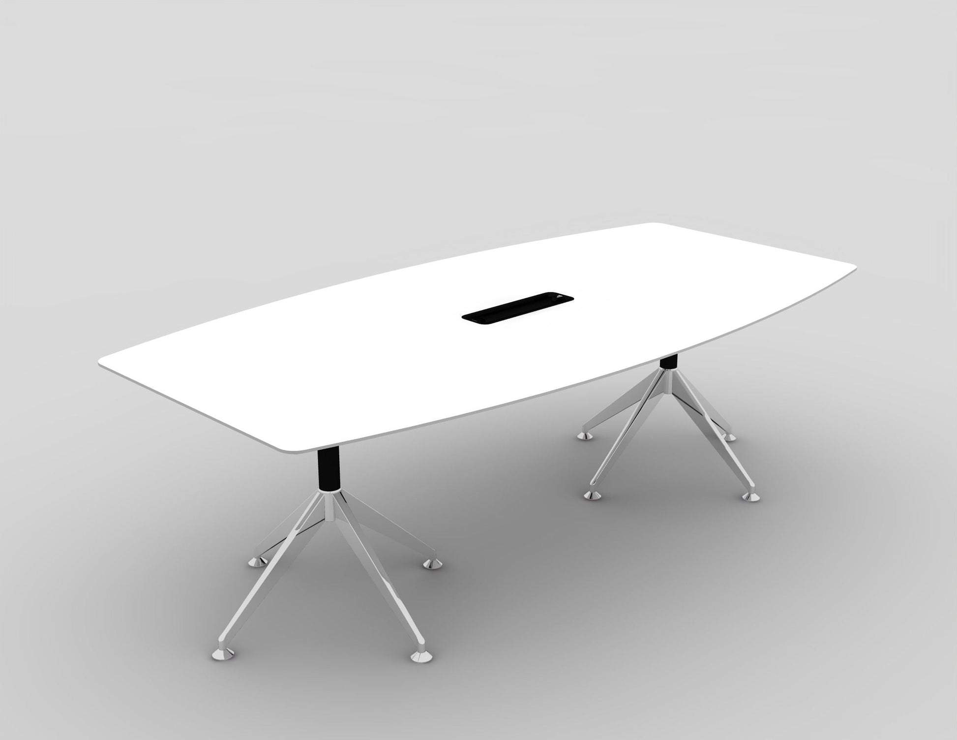 White Potenza Boardroom Table (2400mm x 1200mm)