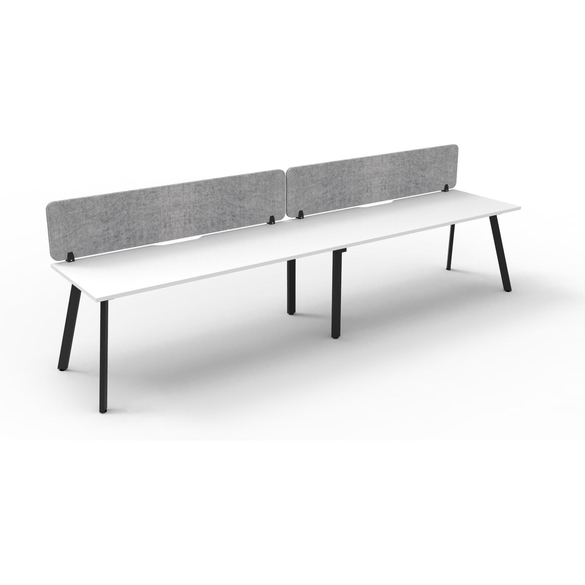 Eternity Single Sided Workstation with Eco Panel Screen - 2 Persons