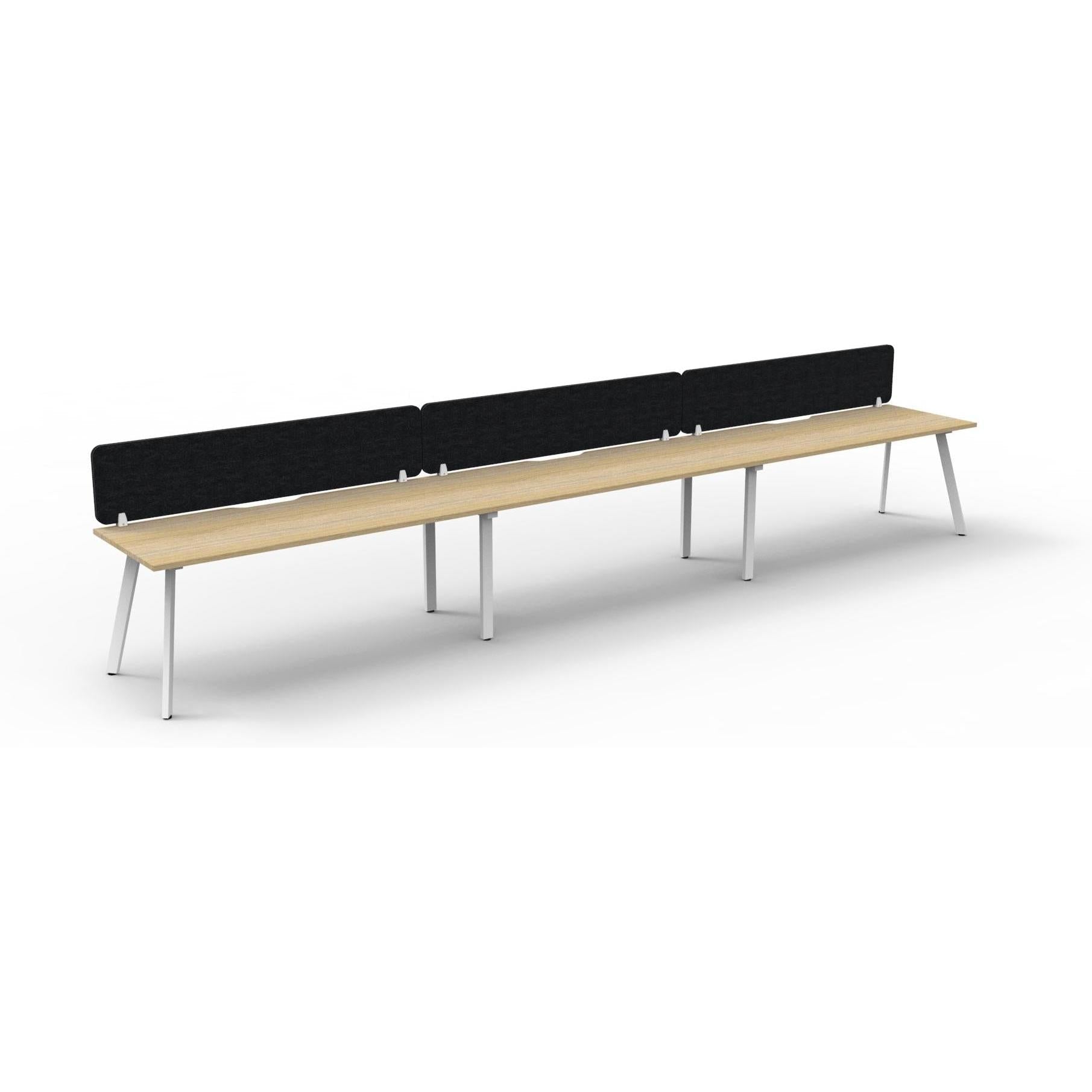 Eternity Single Sided Workstation with Eco Panel Screen - 3 Persons