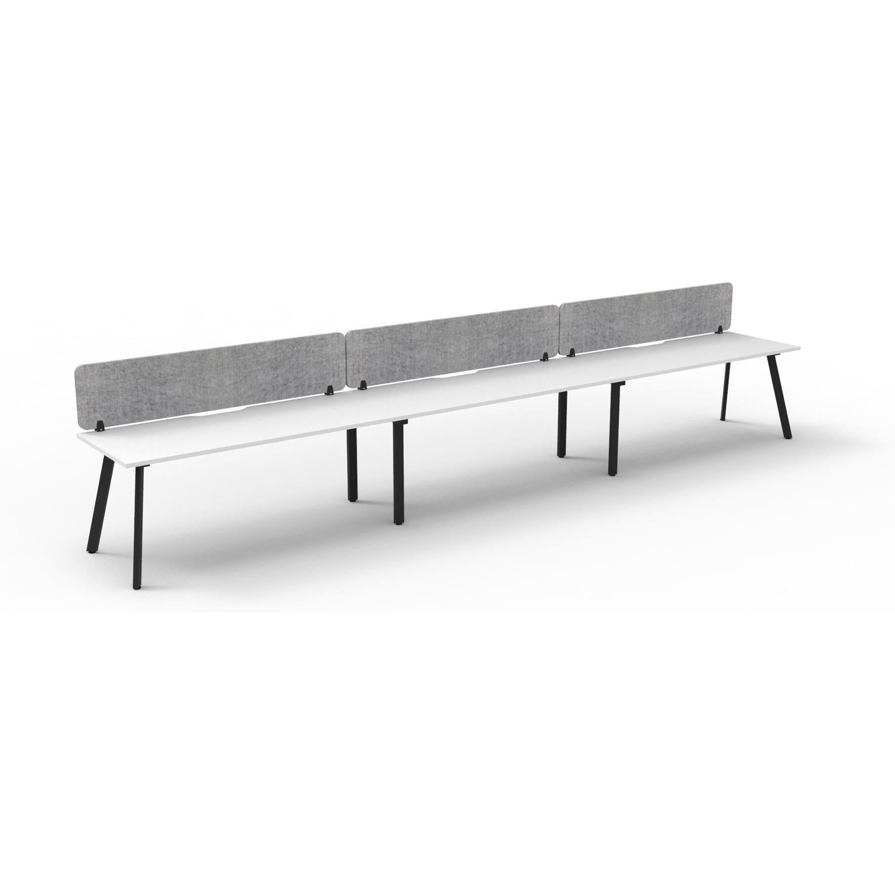 Eternity Single Sided Workstation with Eco Panel Screen - 3 Persons