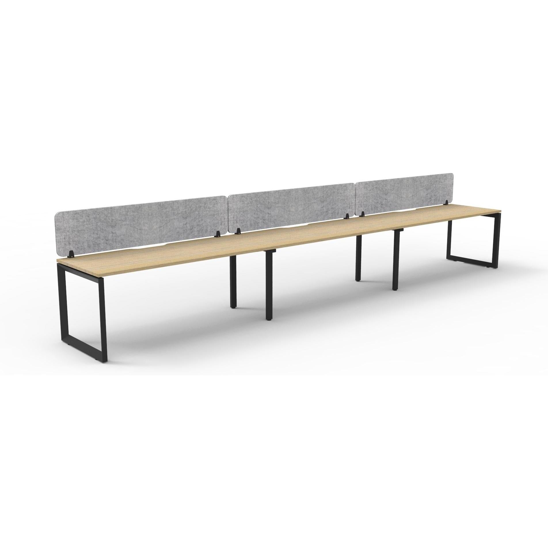 Infinity Single Sided Loop Leg Workstation - 3 Persons