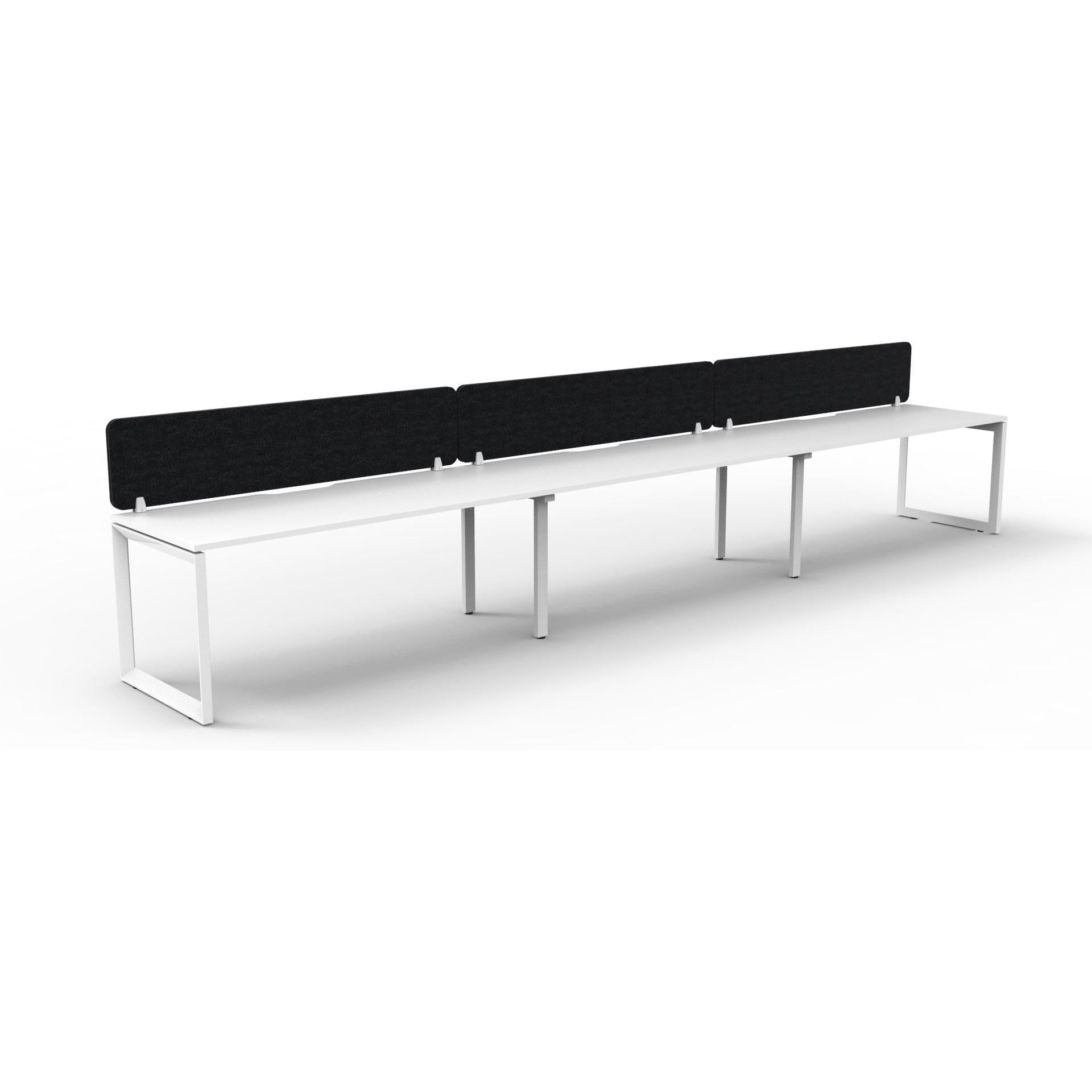 Infinity Single Sided Loop Leg Workstation - 3 Persons