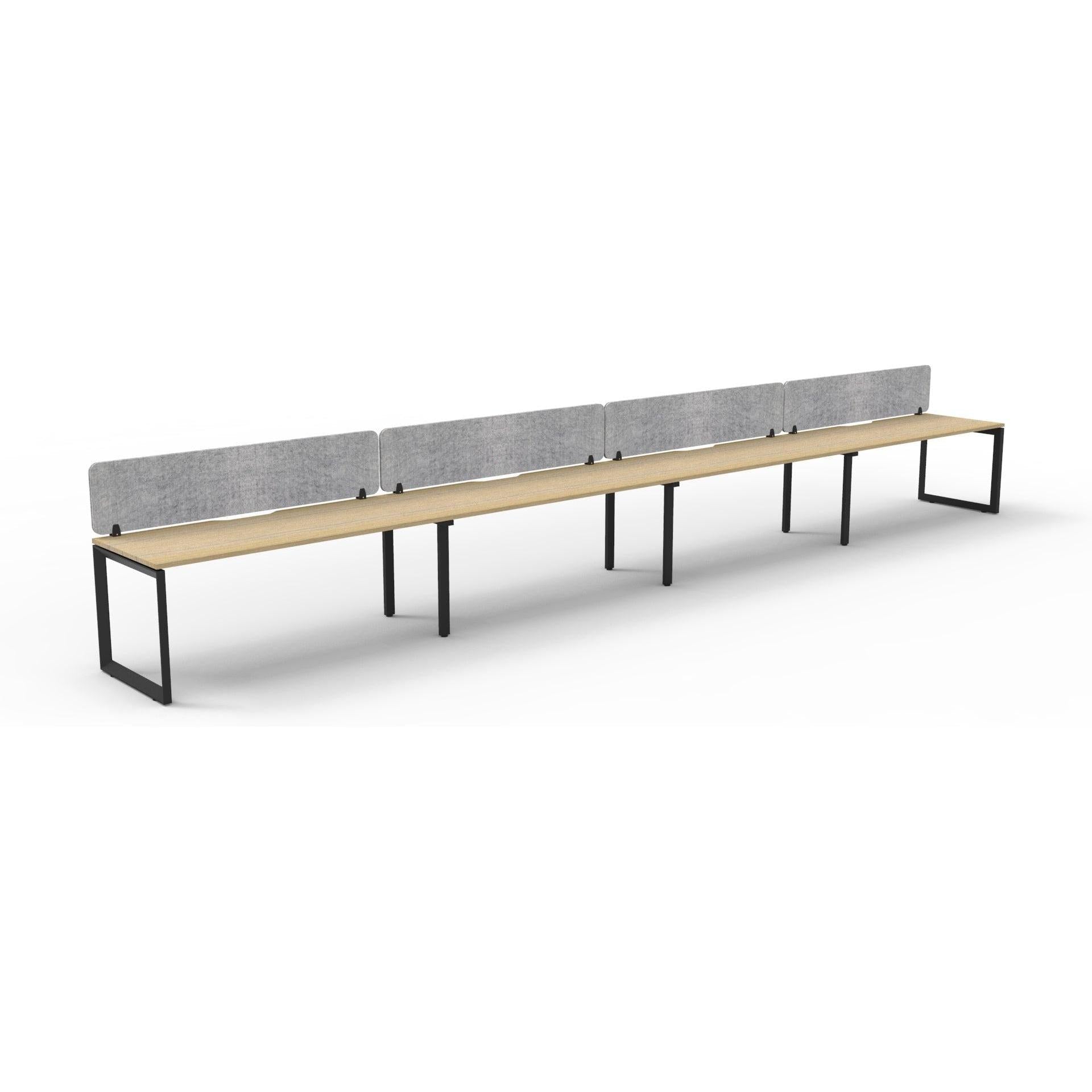 Infinity Single Sided Loop Leg Workstation - 4 Persons