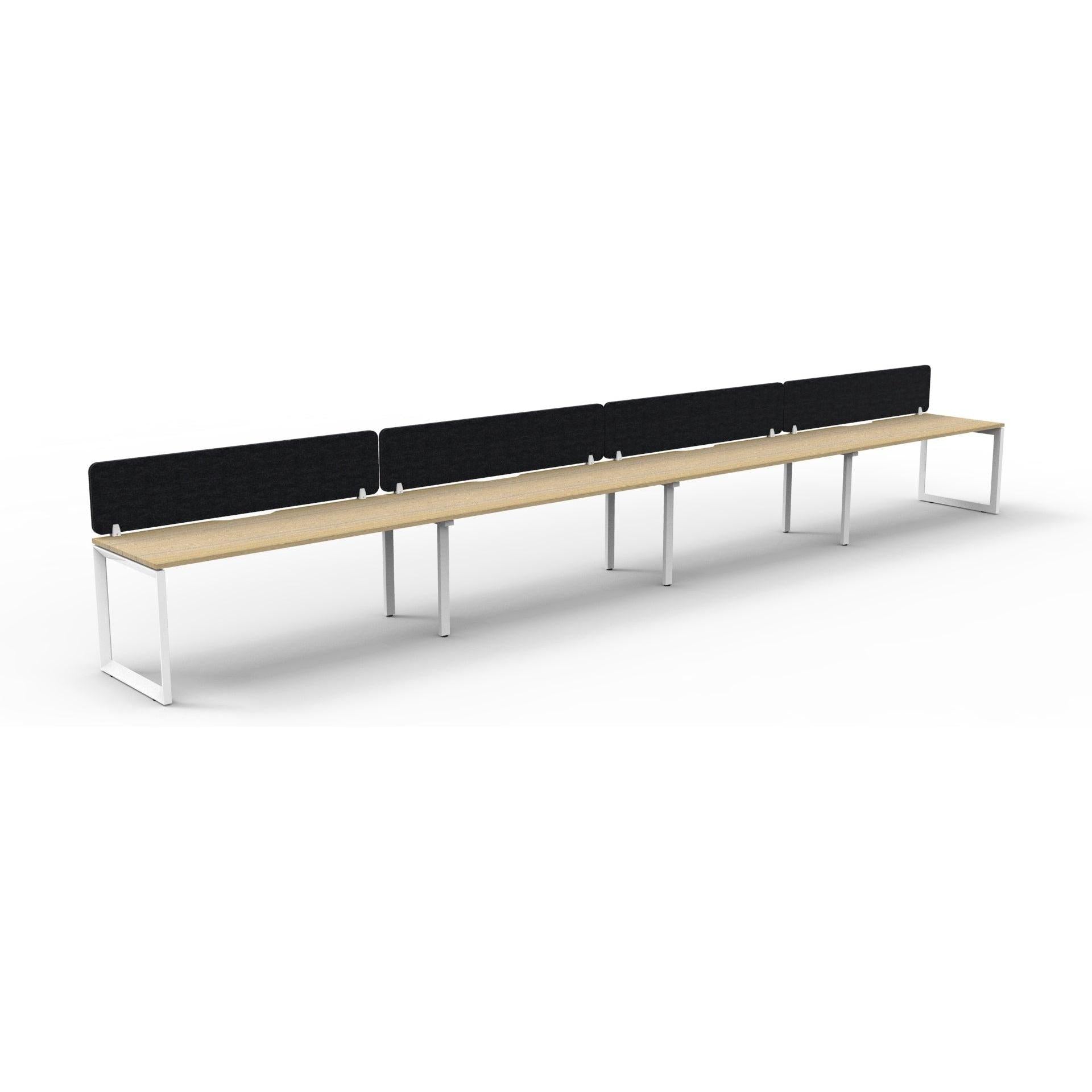 Infinity Single Sided Loop Leg Workstation - 4 Persons