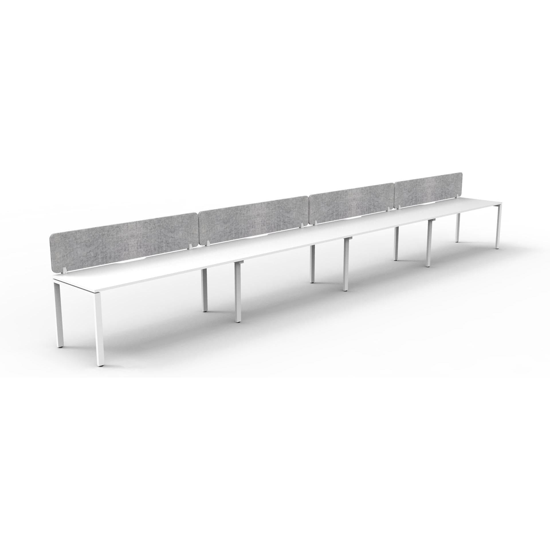 Infinity Single Sided Profile Leg Workstation - 4 Persons
