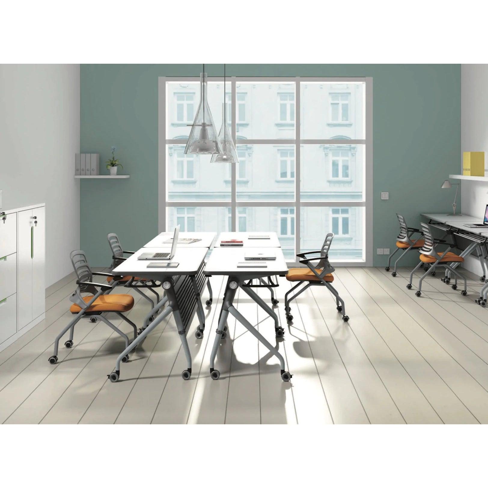 Syncline Folding Desks with Modesty Panel