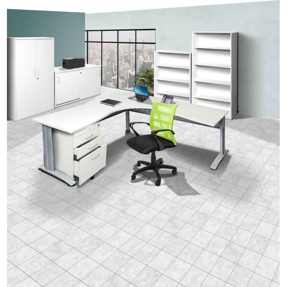 Rapid Span Corner Workstation - White